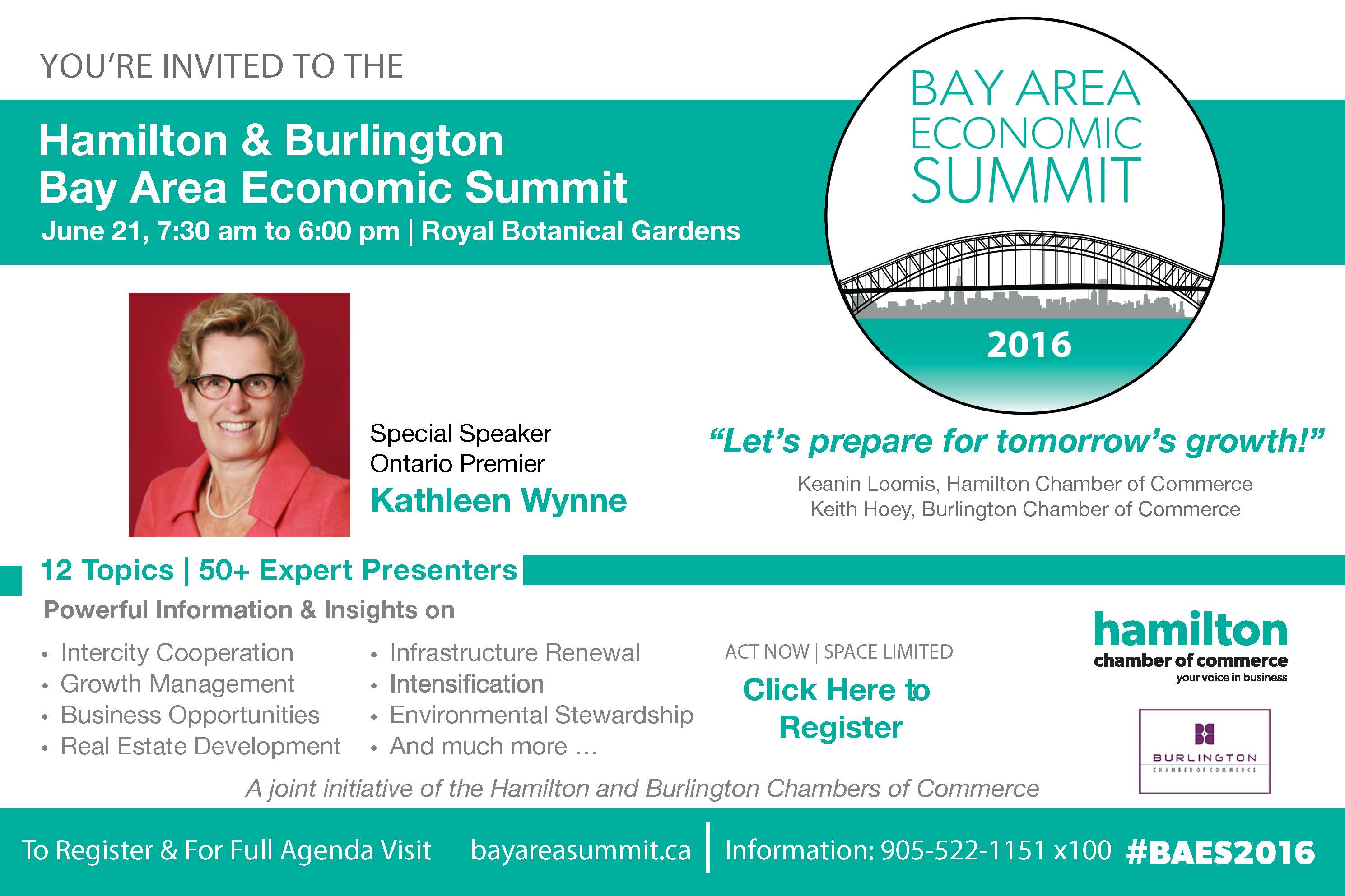 Invite to June 21 Bay Area Economic Summit