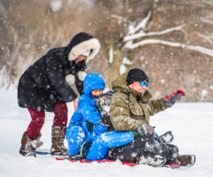 Tobogganing